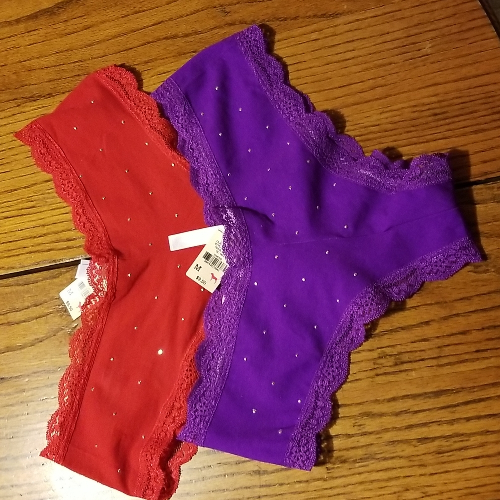 Set of 2 cheekiest-hipster size M panties
